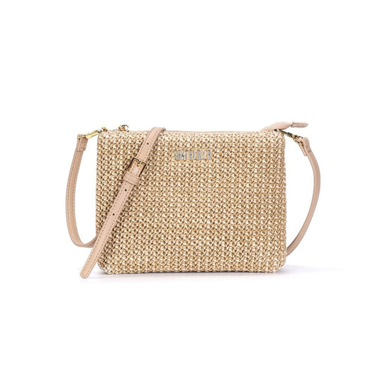 Bolsa Transversal Palha Santa Lolla Tramado