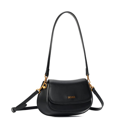 Bolsa Transversal Preta Santa Lolla Duas Alças