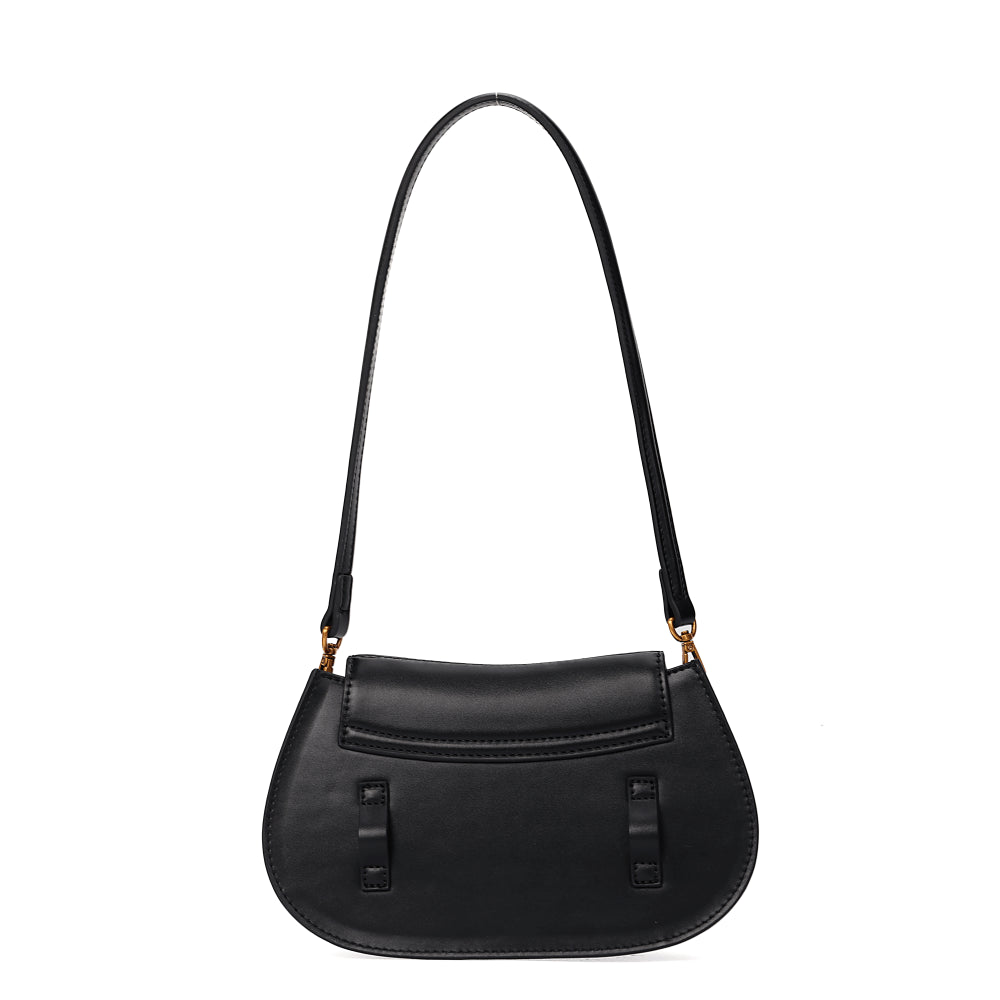 Bolsa Transversal Preta Santa Lolla Duas Alças