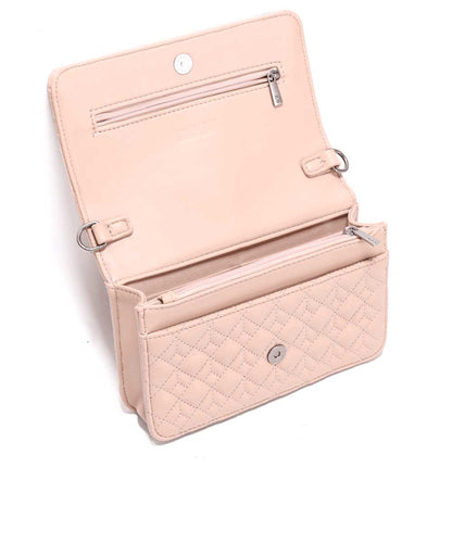 Bolsa Transversal Santa Lolla Alça Corrente Bege