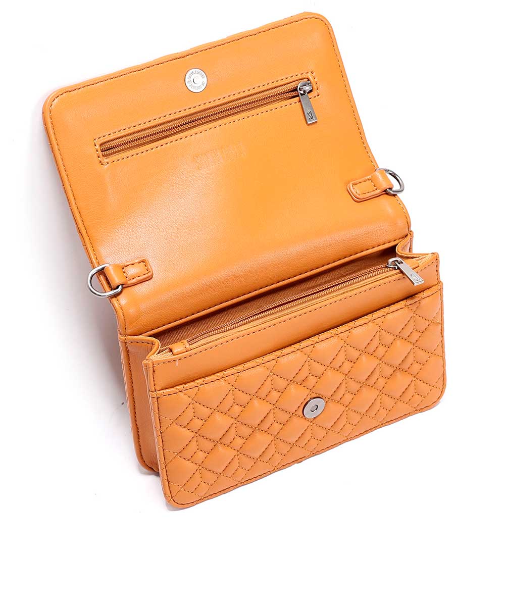 Bolsa Transversal Santa Lolla Alça Corrente Caramelo