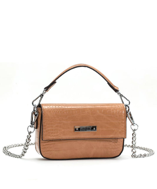 Bolsa Transversal Santa Lolla Areia Brilho