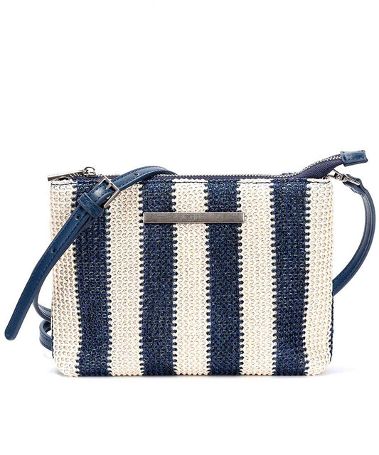 Bolsa Transversal Santa Lolla Azul Branco