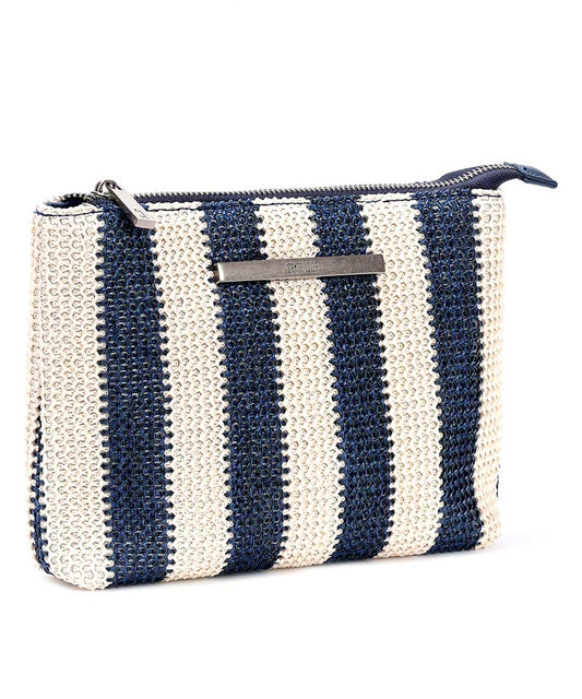 Bolsa Transversal Santa Lolla Azul Branco