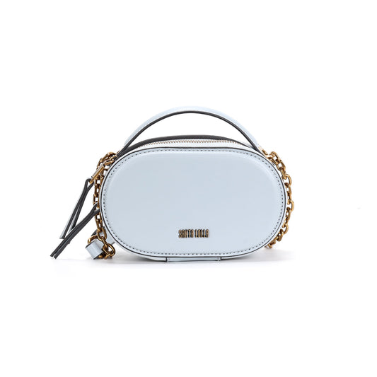 Bolsa Transversal Santa Lolla Azul Claro Redonda 
