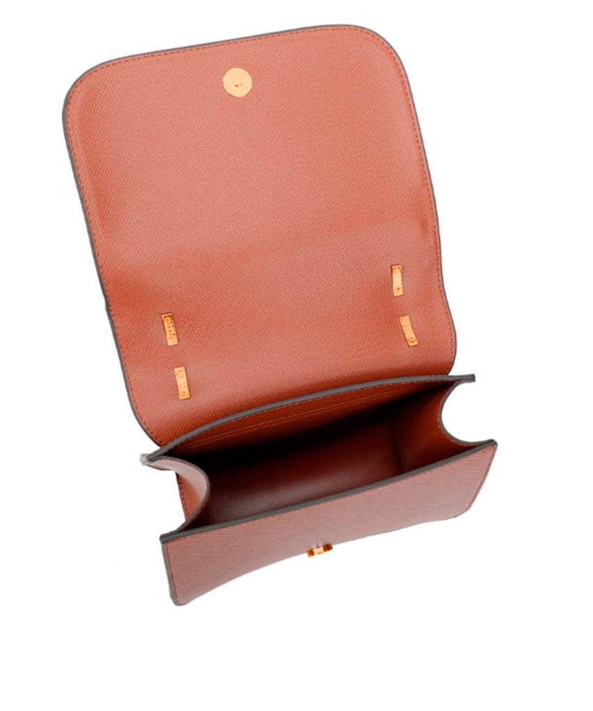 Bolsa Transversal Santa Lolla Caramelo Alça Transversal