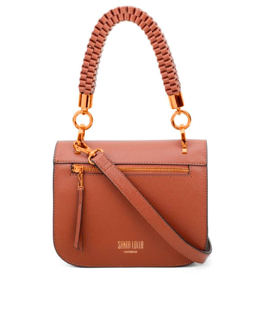 Bolsa Transversal Santa Lolla Caramelo Alça Transversal