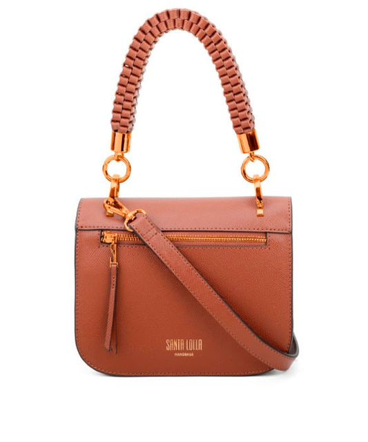 Bolsa Transversal Santa Lolla Caramelo Alça Transversal