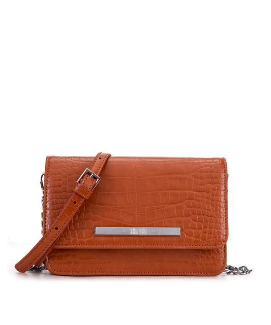 Bolsa Transversal Santa Lolla Caramelo Brilho