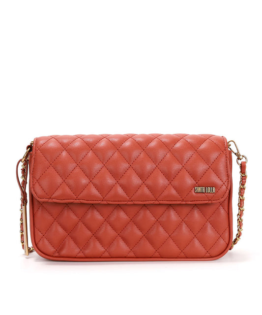 Bolsa Transversal Santa Lolla Ferrugem Matelassê