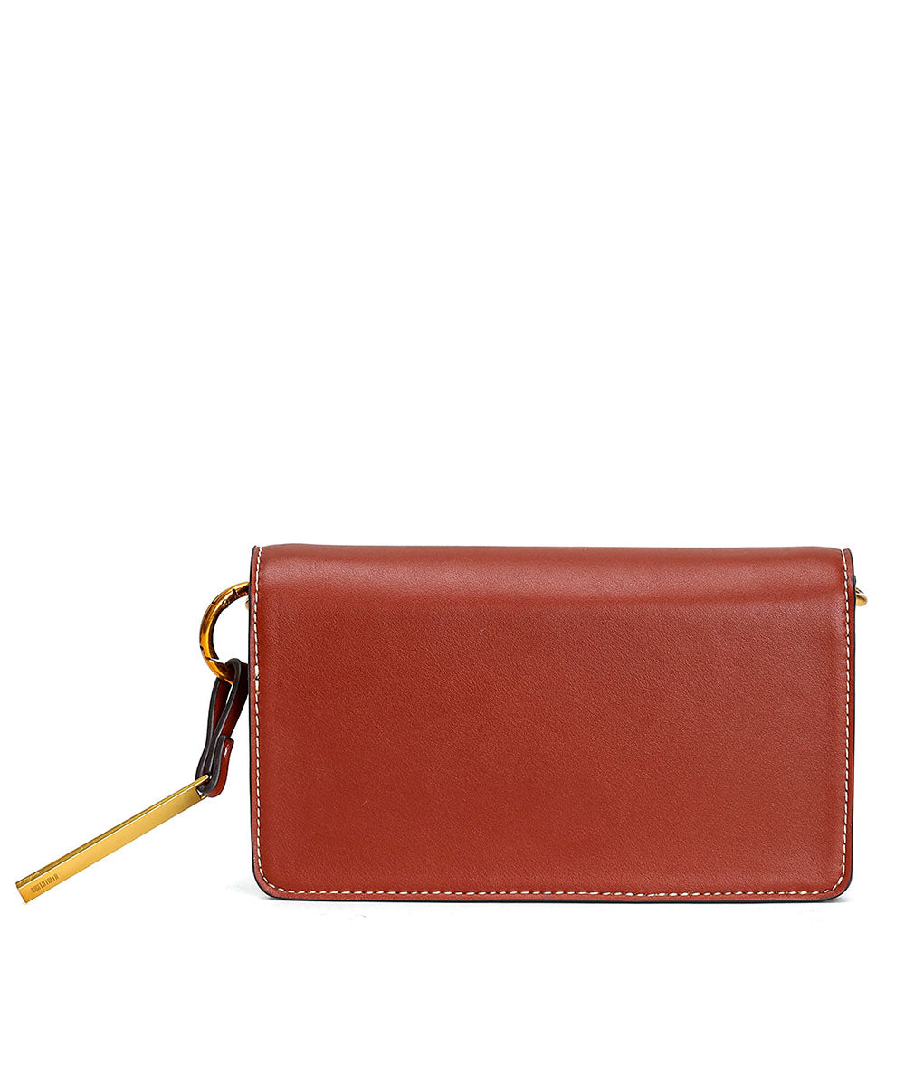 Bolsa Transversal Santa Lolla Ferrugem Pesponto