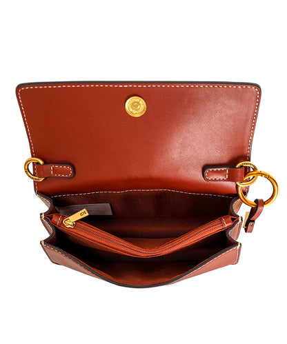 Bolsa Transversal Santa Lolla Ferrugem Pesponto