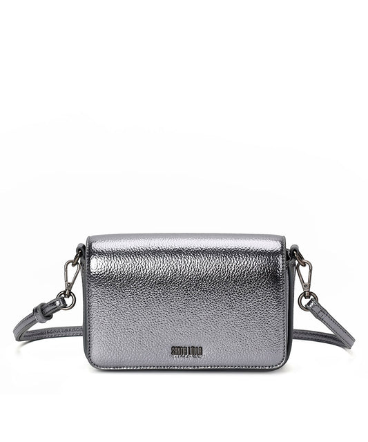 Bolsa Transversal Santa Lolla Grafite Metalizado