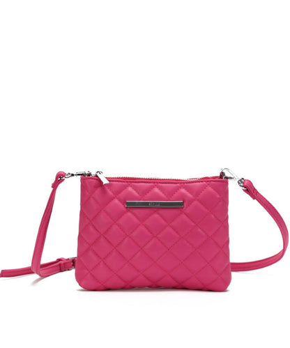 Bolsa Transversal Santa Lolla Hibisco Soft Matelassê