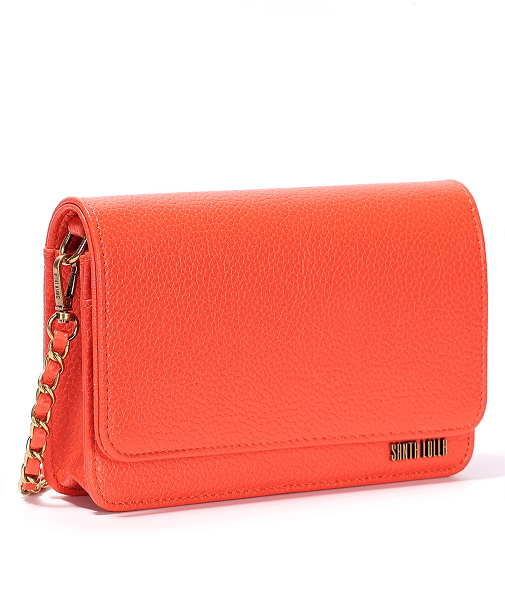 Bolsa Transversal Santa Lolla Laranja Correntes