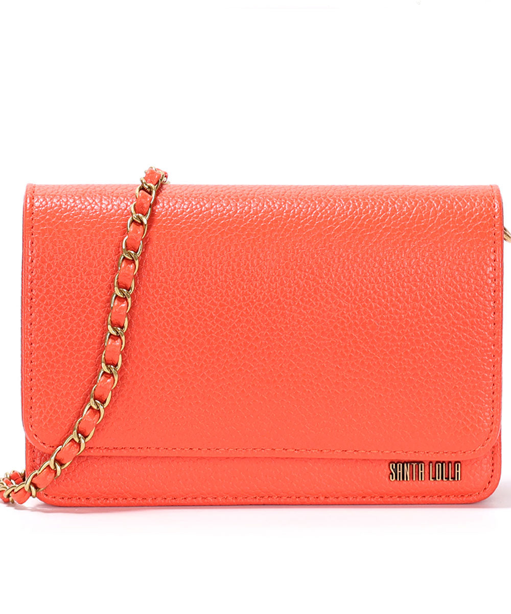 Bolsa Transversal Santa Lolla Laranja Correntes