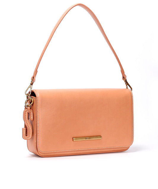 Bolsa Transversal Santa Lolla Marrom Cognac Chaveiro