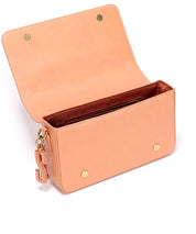 Bolsa Transversal Santa Lolla Marrom Cognac Chaveiro