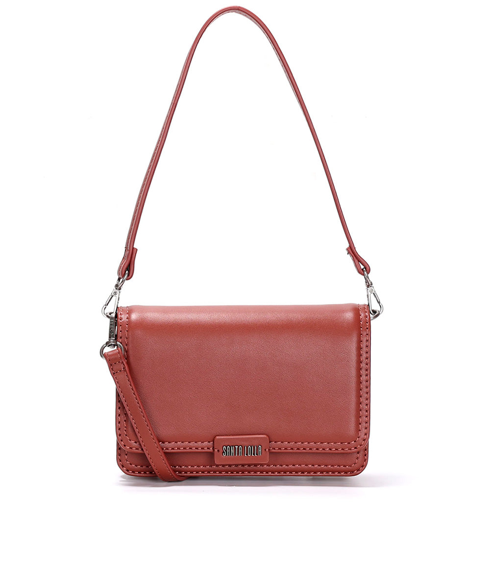 Bolsa Transversal Santa Lolla Marrom Duas Alças