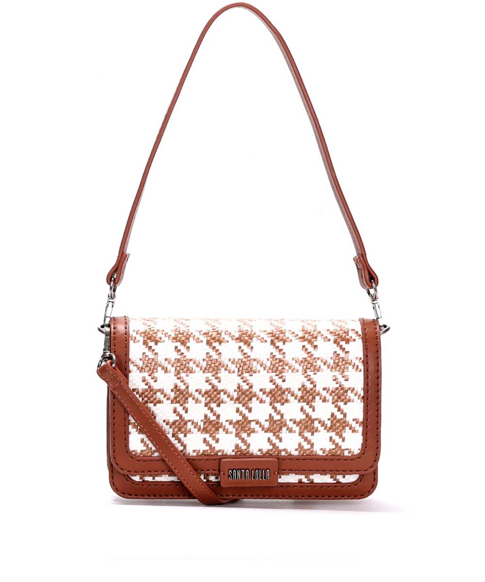 Bolsa Transversal Santa Lolla Marrom Duas Alças