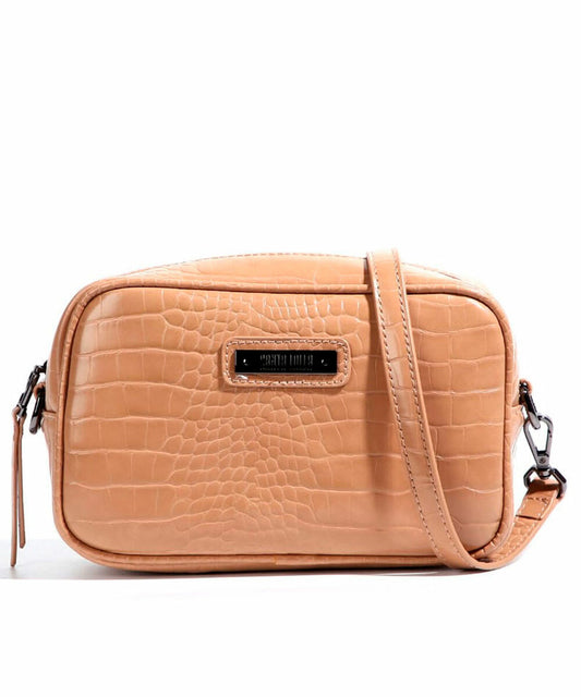 Bolsa Transversal Santa Lolla Nude Areia Verniz