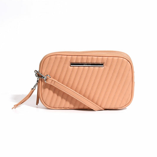 Bolsa Transversal Santa Lolla Nude Matelassê