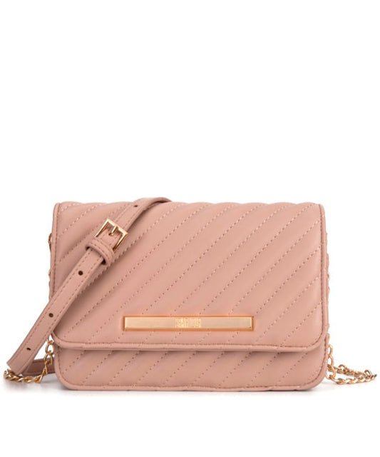 Bolsa Transversal Santa Lolla Nude Soft Matelassê