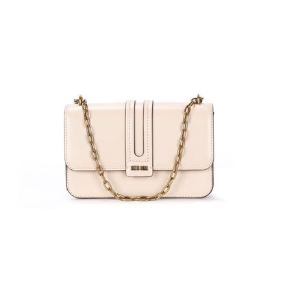 Bolsa Transversal Santa Lolla Off White Alça Corrente