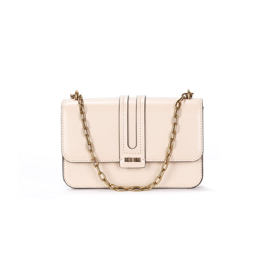 Bolsa Transversal Santa Lolla Off White Alça Corrente