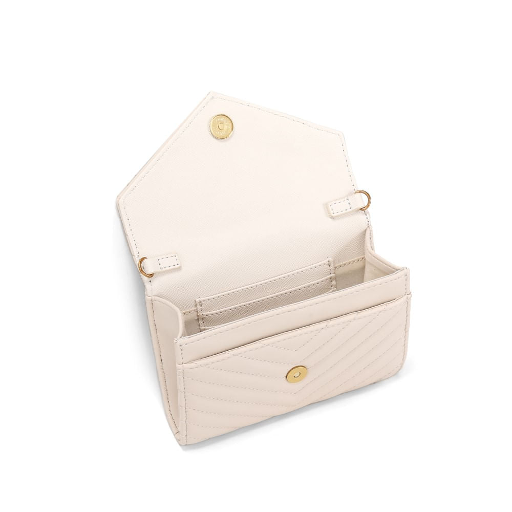 Bolsa Transversal Santa Lolla Off White Alça Correntes