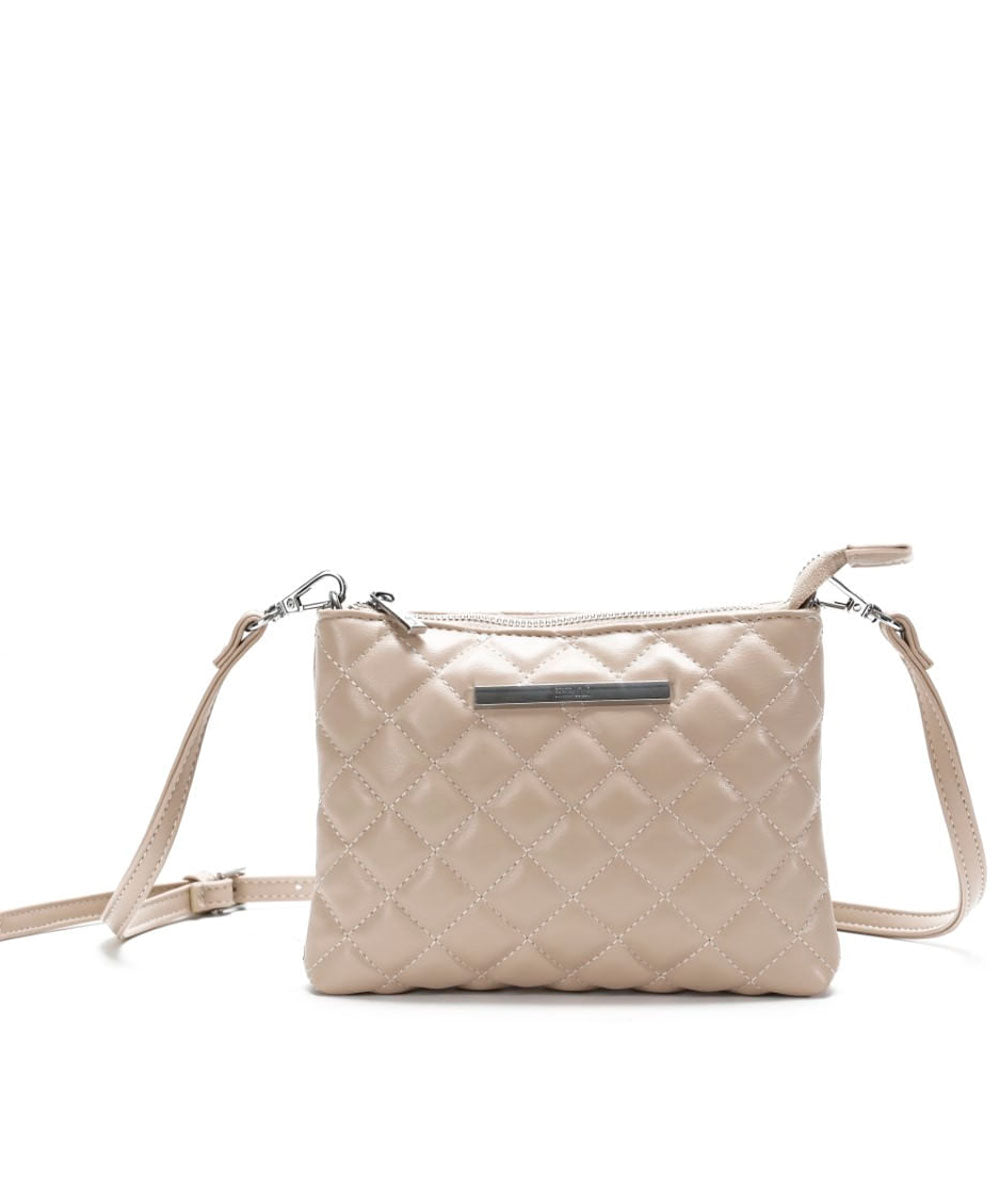 Bolsa Transversal Santa Lolla Off White Soft Matelassê