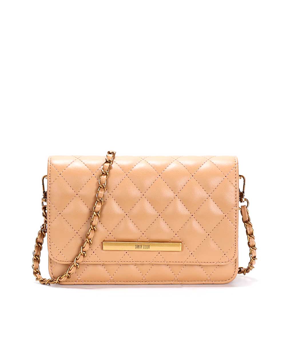 Bolsa Transversal Santa Lolla Pequena Bege