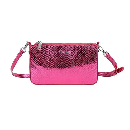 Bolsa Transversal Santa Lolla Pink Metalizada Escamas