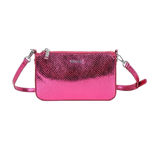 Bolsa Transversal Santa Lolla Pink Metalizada Escamas