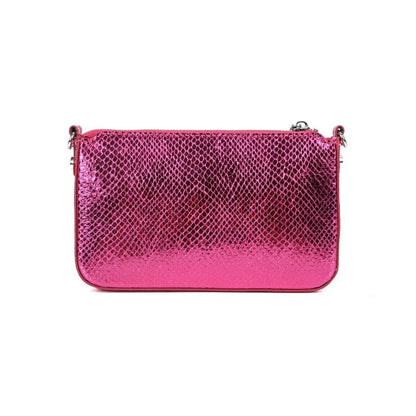 Bolsa Transversal Santa Lolla Pink Metalizada Escamas