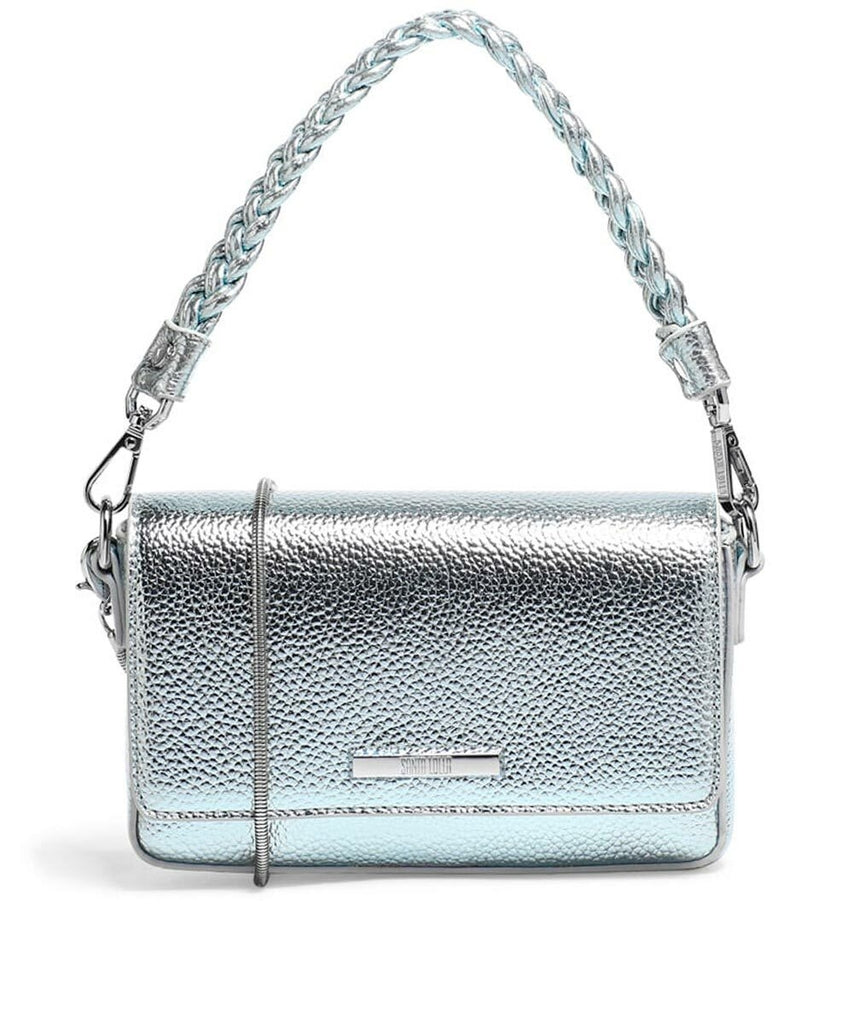 Bolsa Transversal Santa Lolla Prata Metalizado