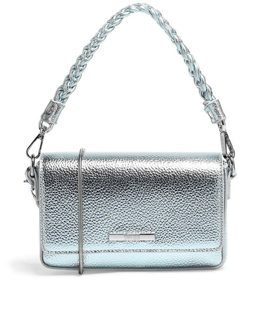 Bolsa Transversal Santa Lolla Prata Metalizado