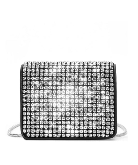 Bolsa Transversal Santa Lolla Prata Strass
