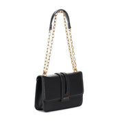 Bolsa Transversal Santa Lolla Preta Alça Correntes