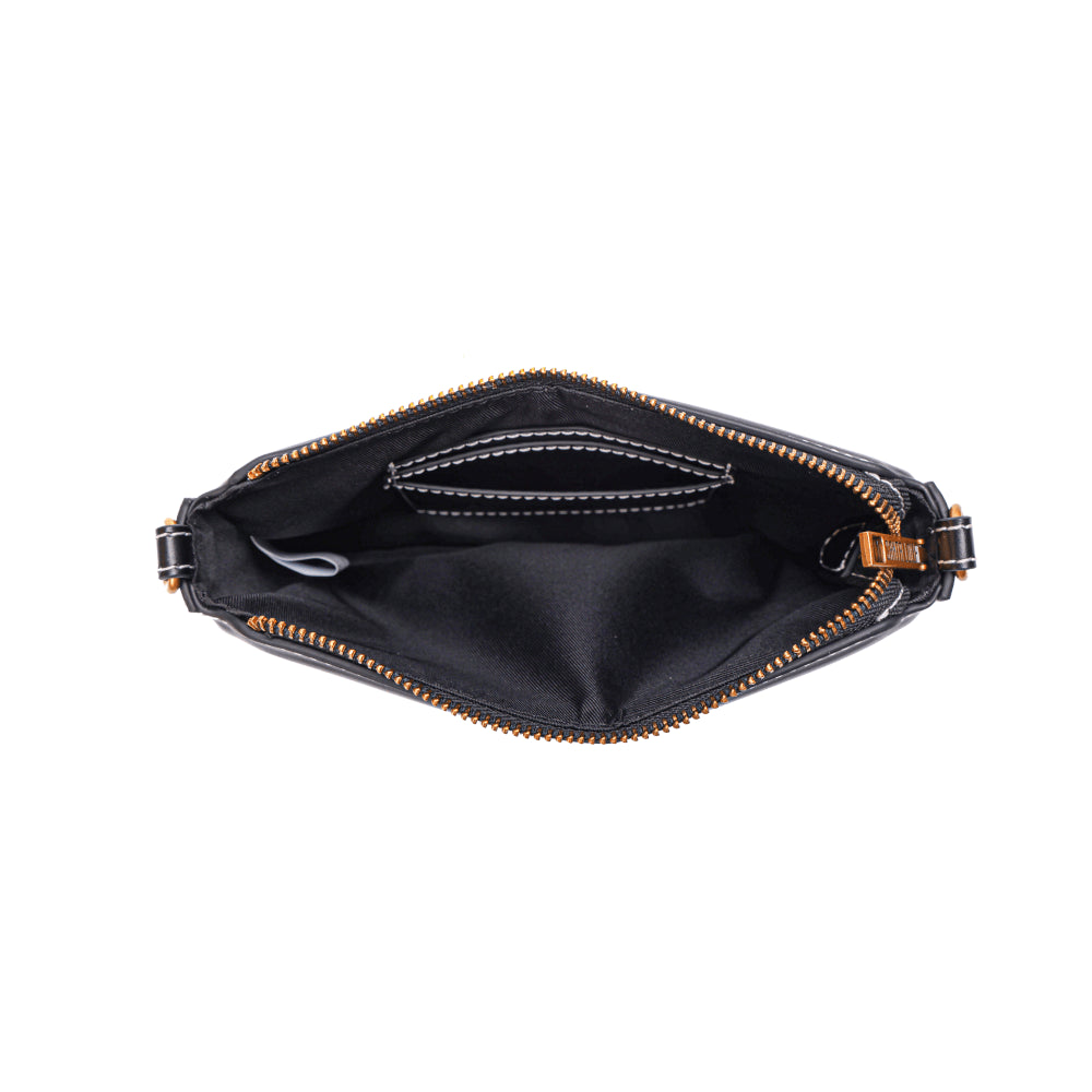 Bolsa Transversal Santa Lolla Preta Alça Correntes