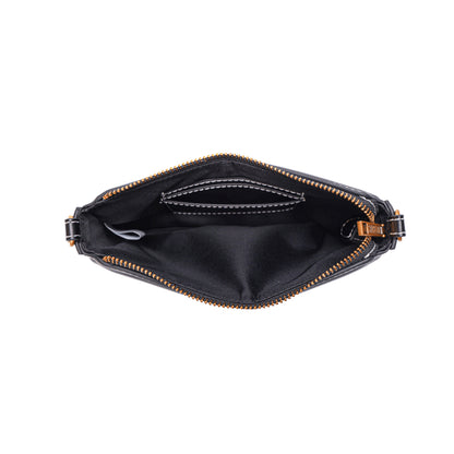 Bolsa Transversal Santa Lolla Preta Alça Correntes