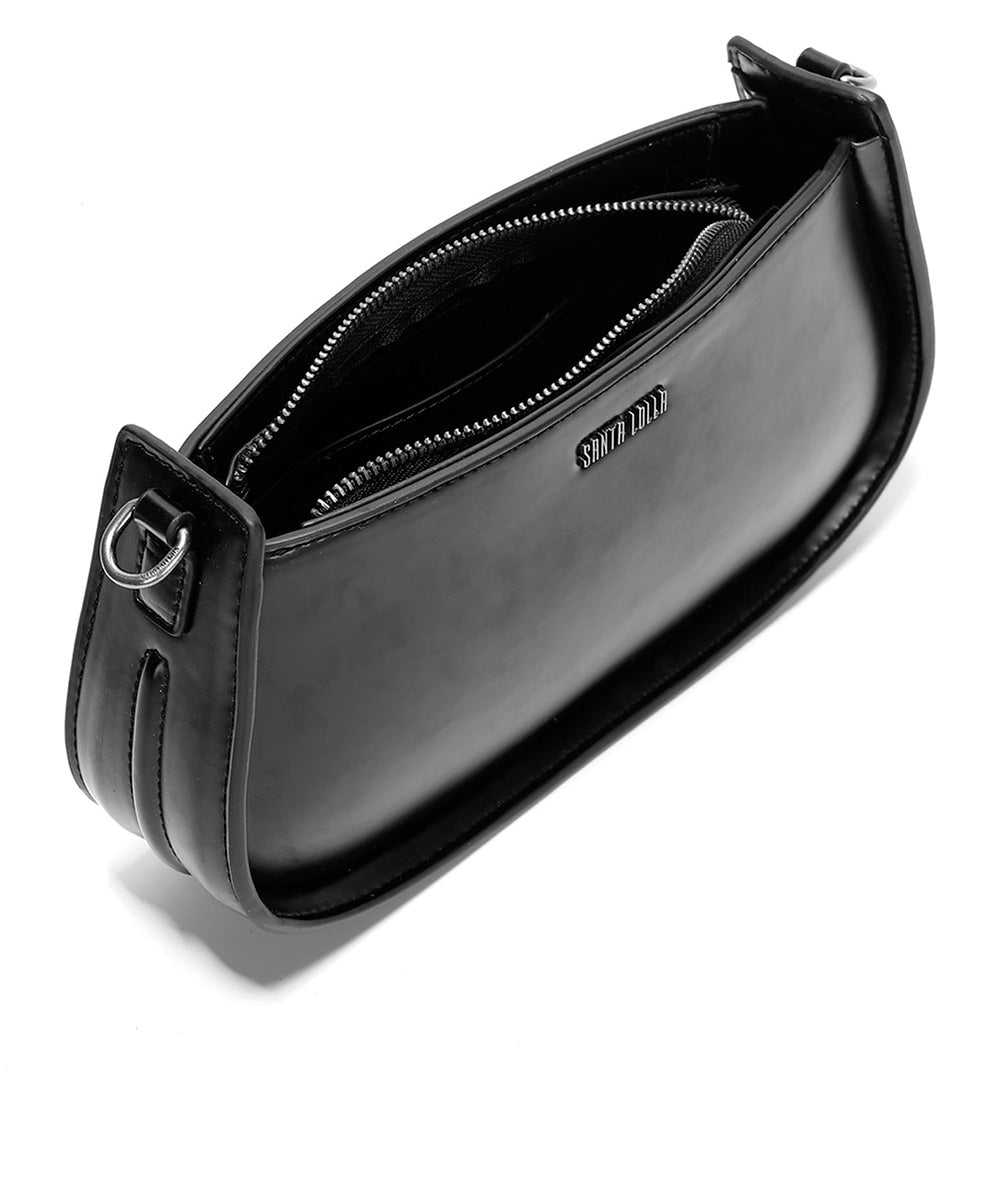 Bolsa Transversal Santa Lolla Preta Alça Ombro