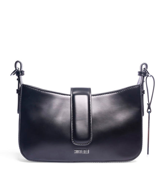 Bolsa Transversal Santa Lolla Preta Box Alça Transversal