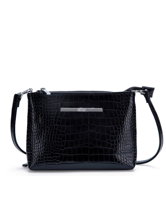 Bolsa Transversal Santa Lolla Preta Brilho