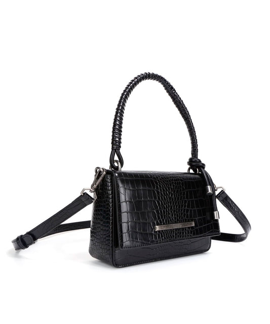 Bolsa Transversal Santa Lolla Preta Brilho