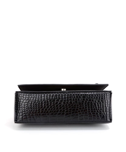 Bolsa Transversal Santa Lolla Preta Brilho