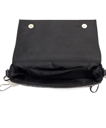 Bolsa Transversal Santa Lolla Preta Brilho