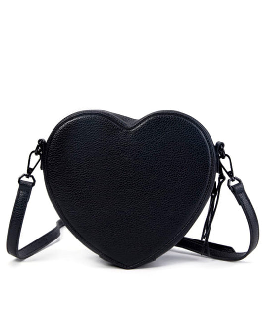 Bolsa Transversal Santa Lolla Preta Coração