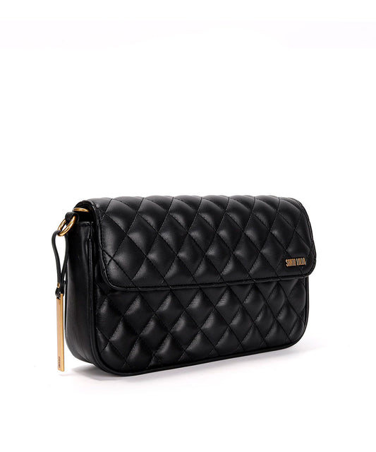 Bolsa Transversal Santa Lolla Preta Corrente Matelassê