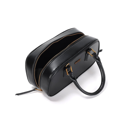 Bolsa Transversal Santa Lolla Preta Duas Alças